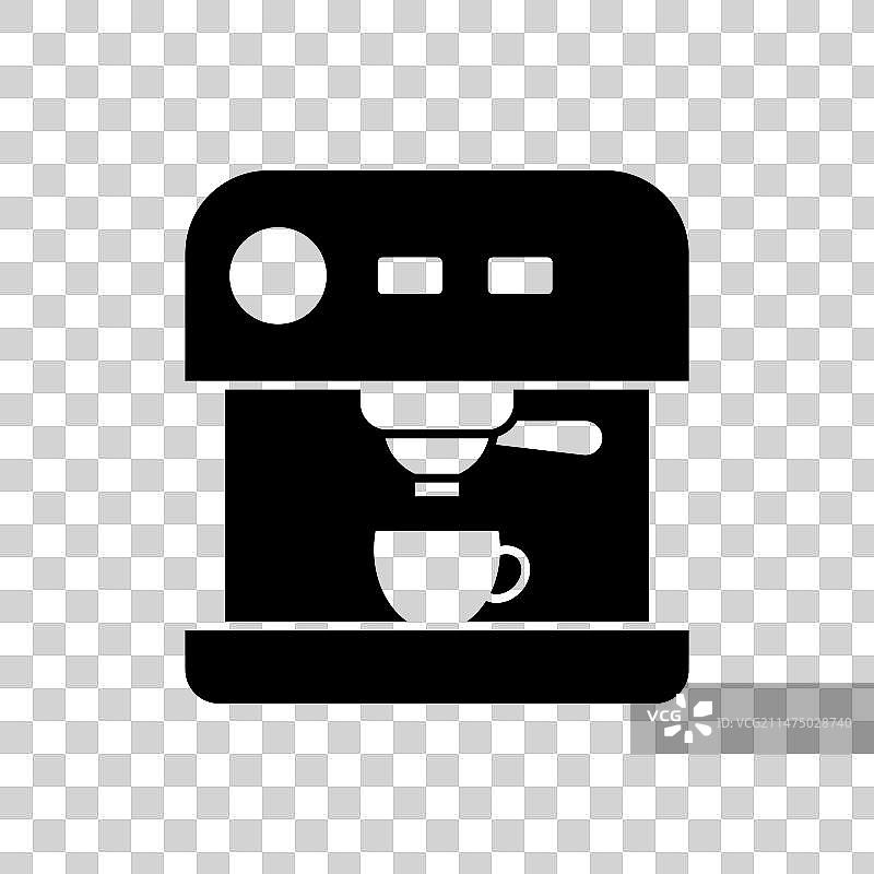 咖啡机黑色图标图片素材