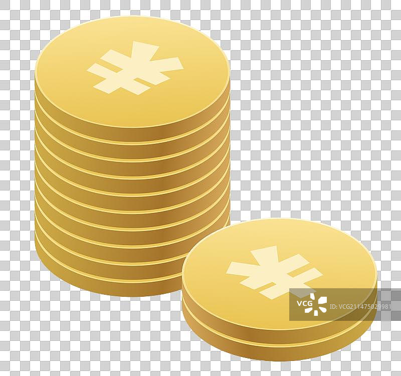 理财插画努力工作存钱罐和金币元素货币金币图片素材