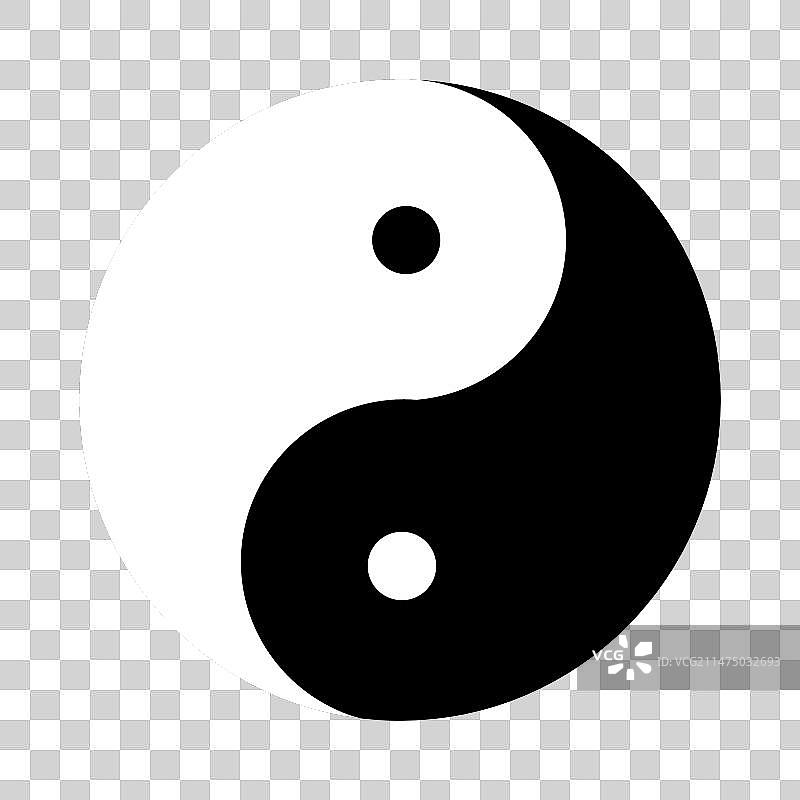 孤立的阴阳符号图片素材