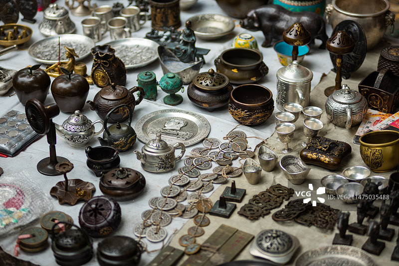 古玩市场图片素材