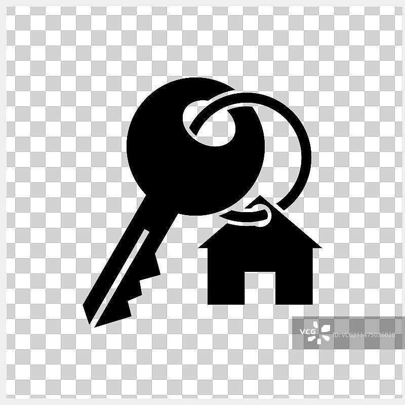 房地产图标隔离模板钥匙剪贴画图片素材