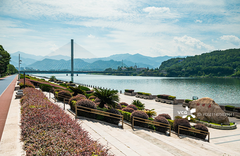 丽水南明湖风光图片素材