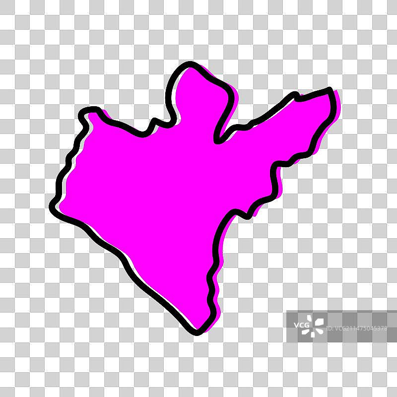 利比里亚大巴萨州地图图片素材