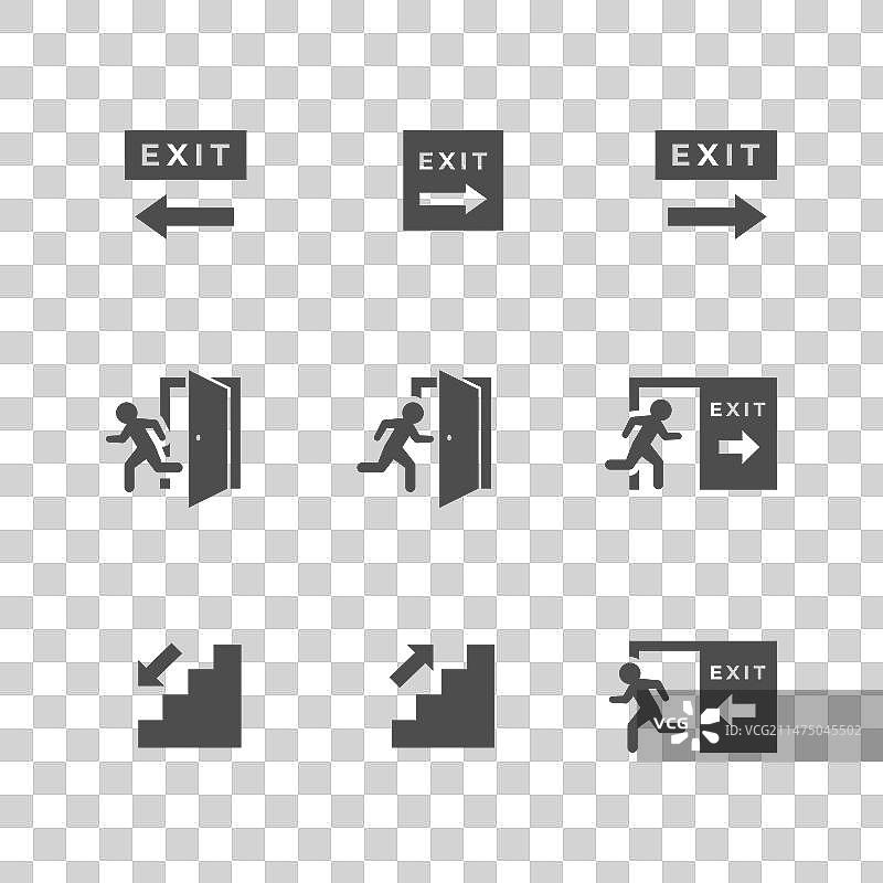 出口的标志符号图片素材