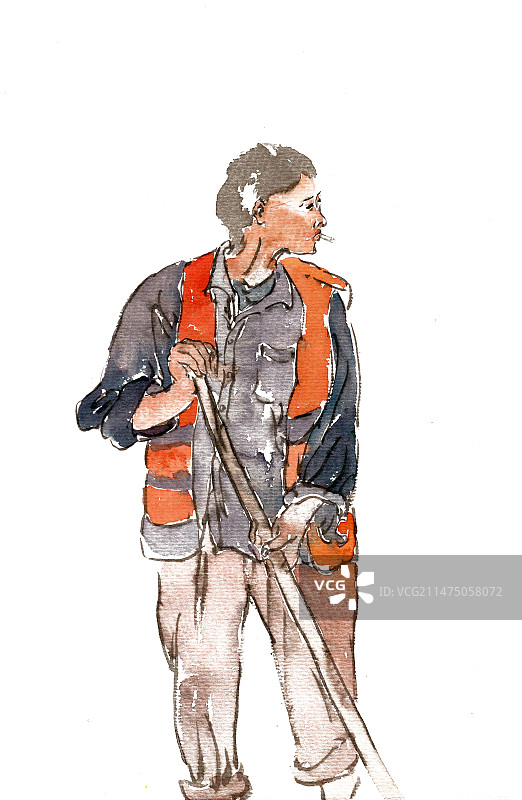 修路的人图片素材