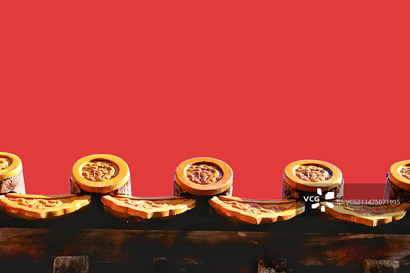 故宫红墙屋檐图片素材