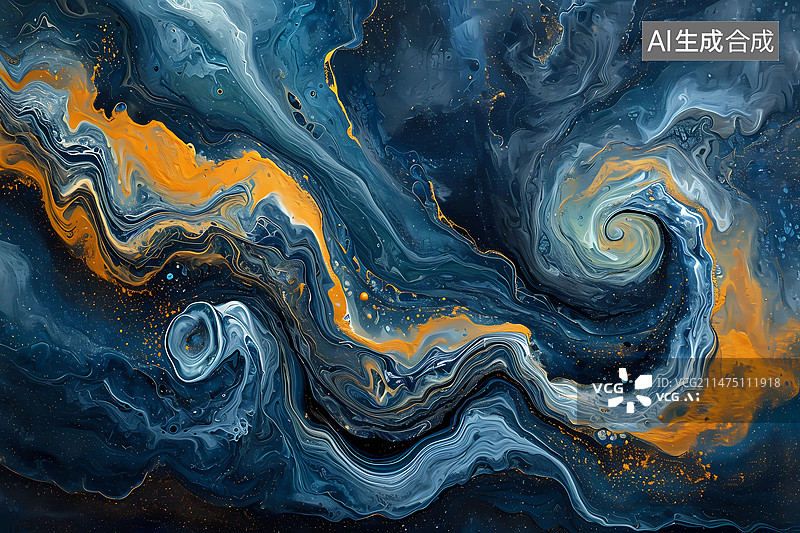 【AI数字艺术】寻找大数据的商人。数字化转型概念。创新和高科技的商业图片素材