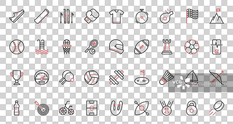 运动训练红色黑色细线潮流设计图片素材