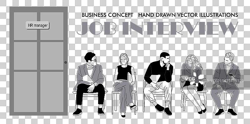 参加面试的商务人士图片素材