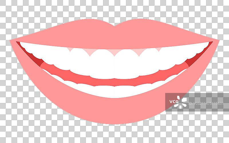 健康洁净牙齿嘴唇的牙科图像图片素材