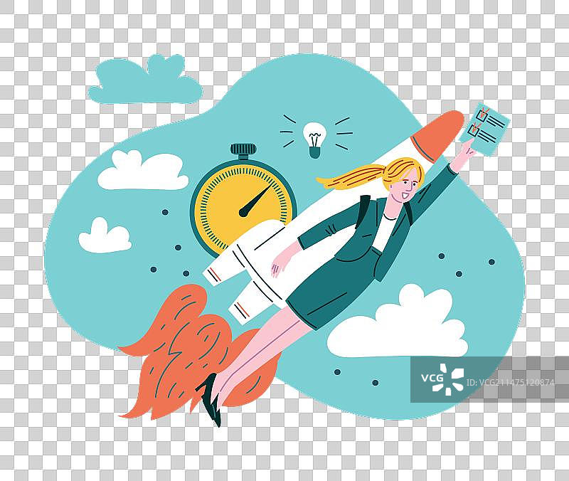 女人手拿纸质文件图片素材