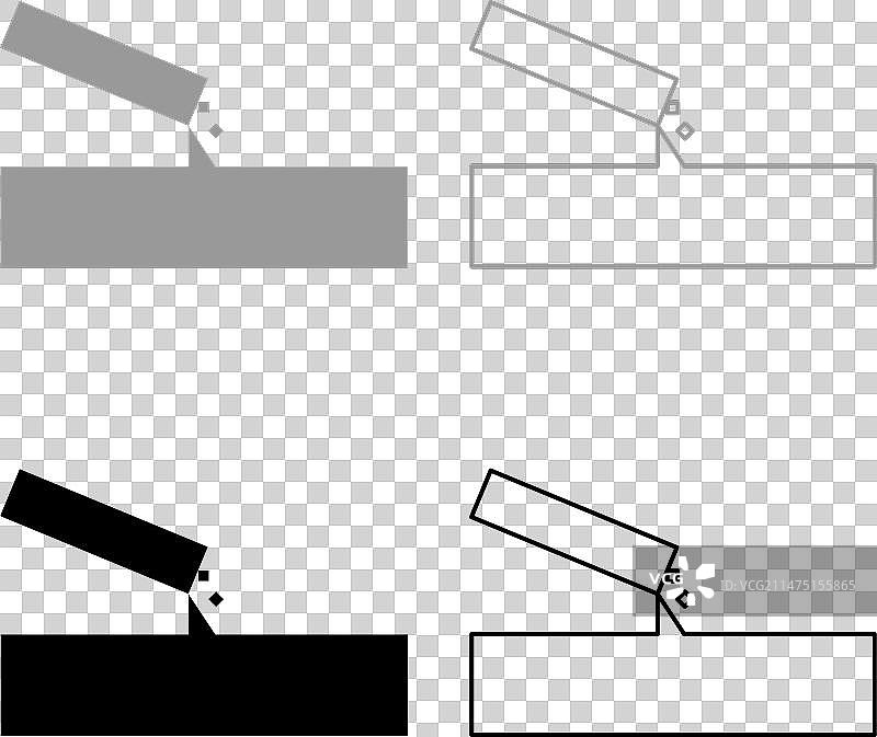 混凝土浇筑图标（灰黑色）图片素材