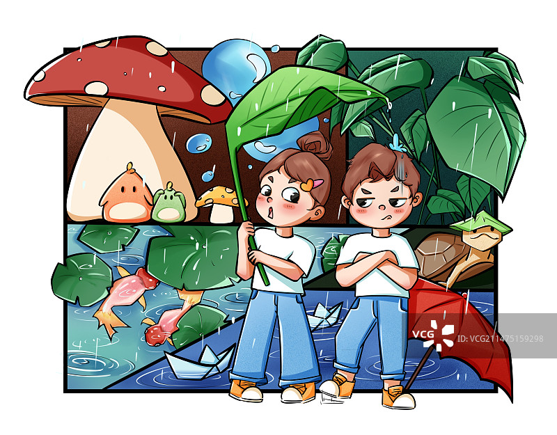 二十四节气—雨水图片素材