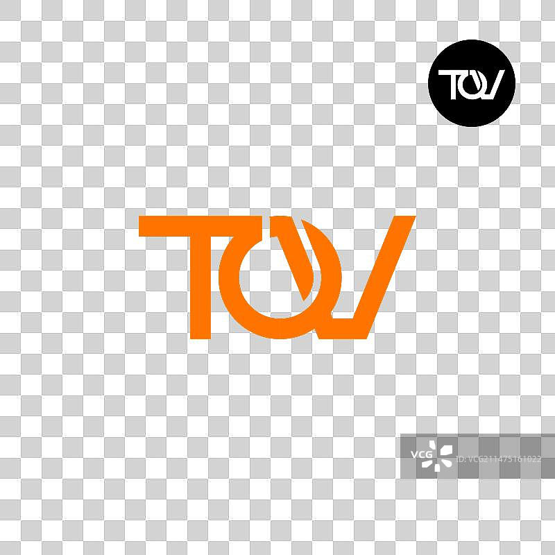 TOV字母组合标志设计图片素材