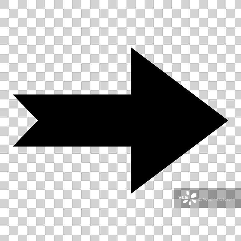 现代简约箭头或光标图标图片素材