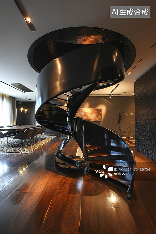【AI数字艺术】室内空间建筑结构图片素材