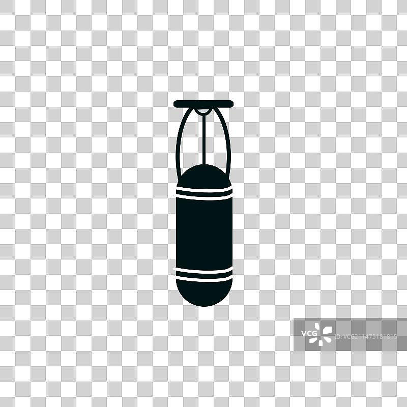 平板式拳击沙袋图标图片素材