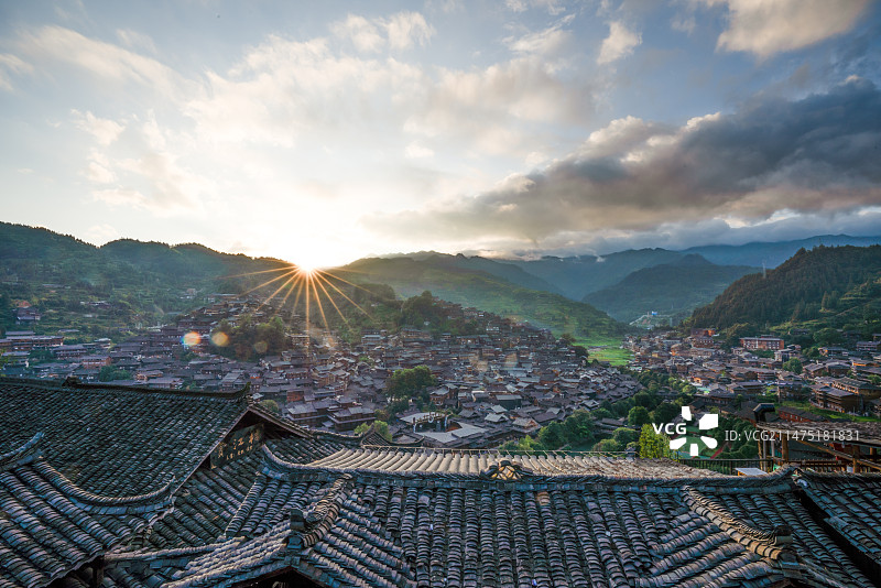 贵州西江千户苗寨图片素材