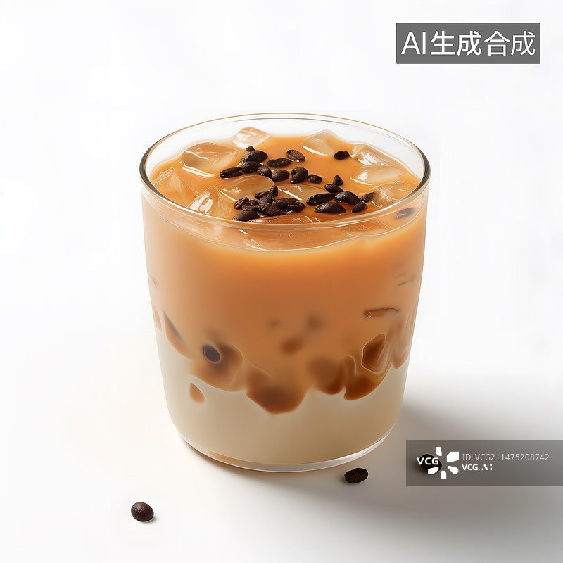 【AI数字艺术】大红袍布丁波波奶茶图片素材
