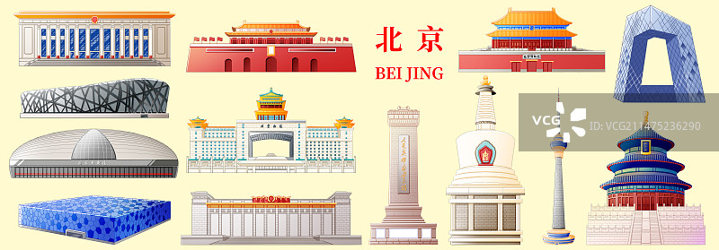 北京旅游景点建筑图片素材