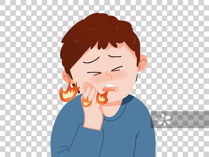 口腔溃疡 上火图片素材