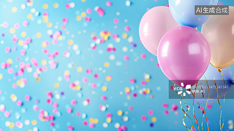 【AI数字艺术】生日气氛背景图图片素材