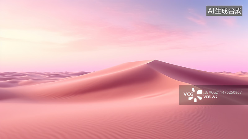 【AI数字艺术】粉色沙漠背景图片素材