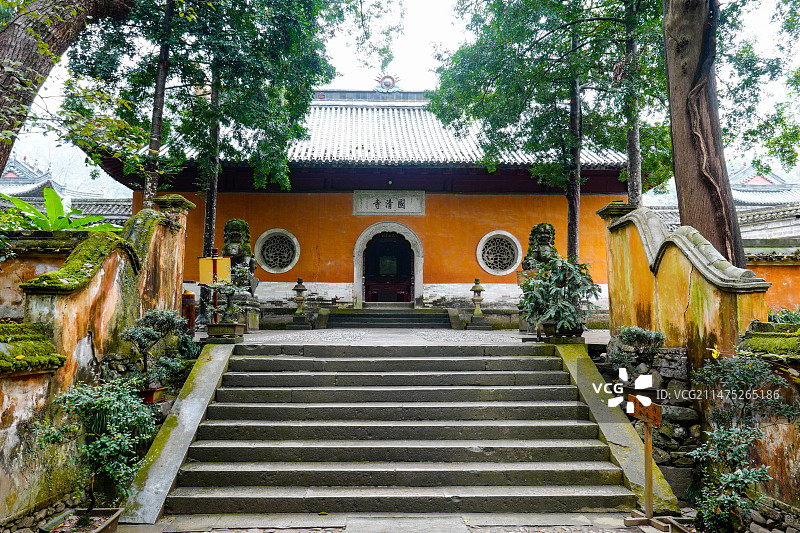 台州国清寺，佛教宗派天台宗的发源地图片素材