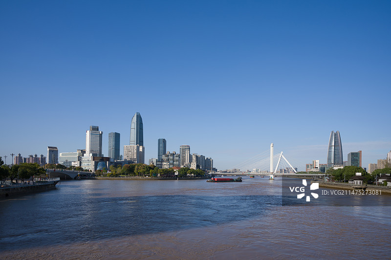 宁波城市天际线风光图片素材