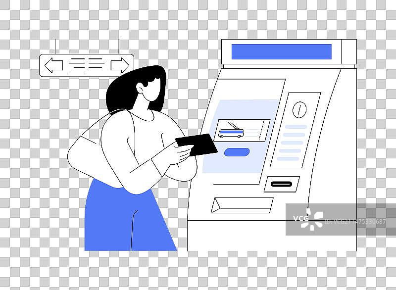 售票机抽象概念图片素材