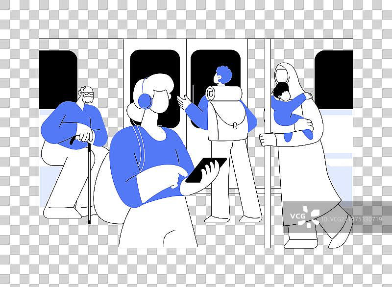 高峰时段抽象概念图片素材