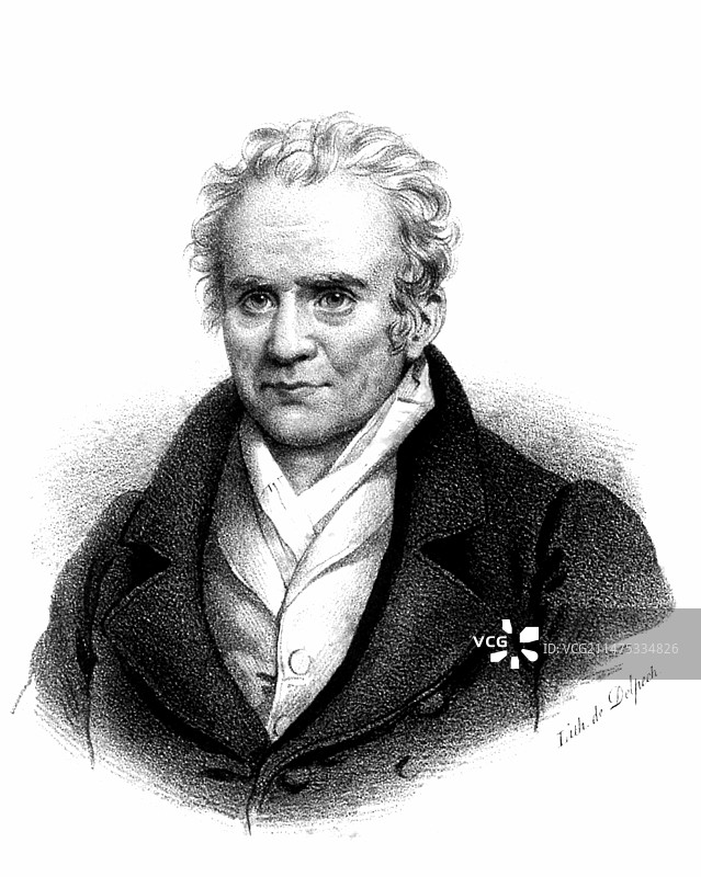 法国数学家加斯帕德·蒙日图片素材