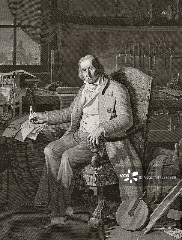 约瑟夫·马里·雅卡尔，法国发明家图片素材