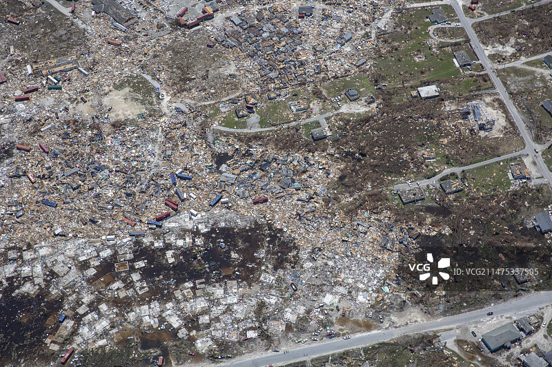 多里安飓风过后，马什港，2019年图片素材