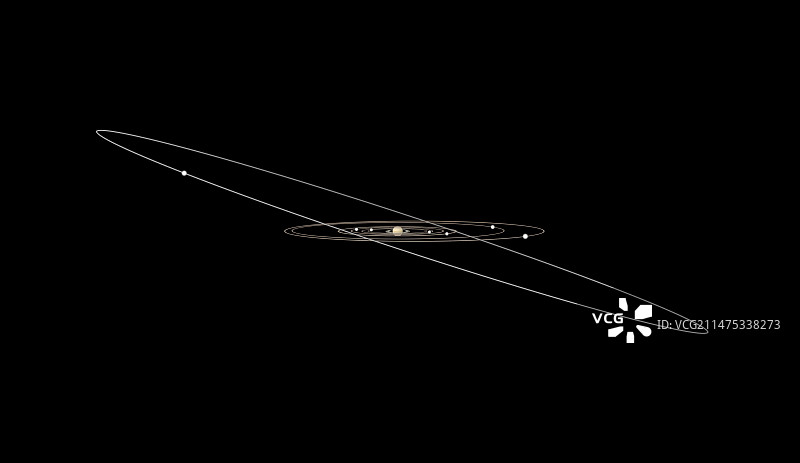 土星卫星轨道示意图图片素材