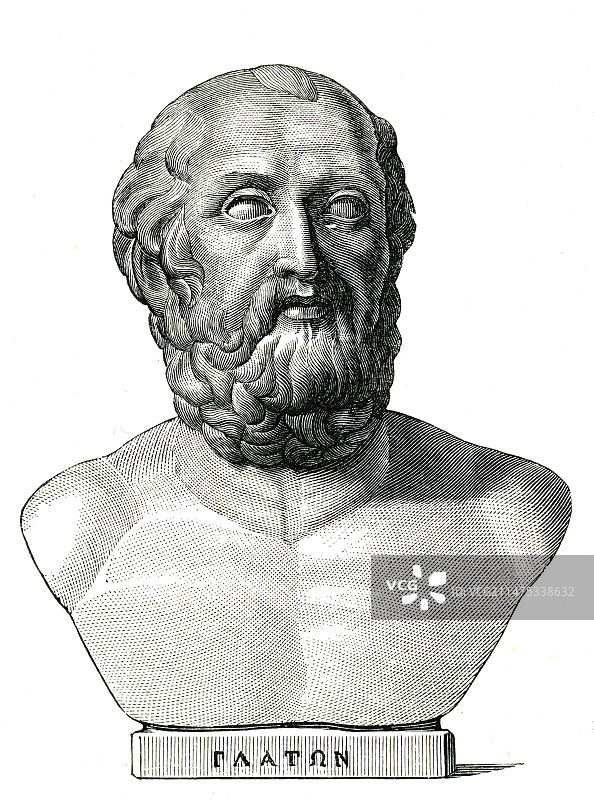 古希腊哲学家柏拉图图片素材