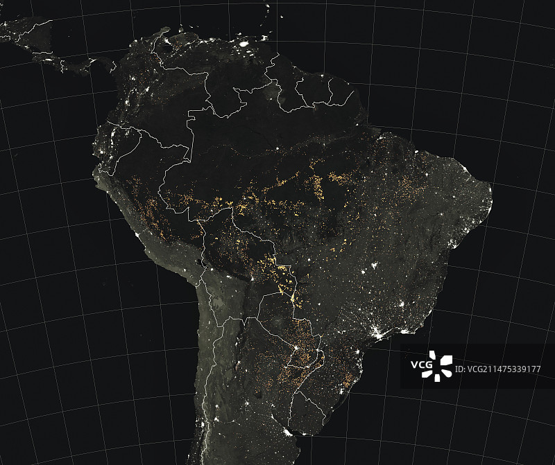 2019年8月使用卫星数据检测到的亚马逊火灾图片素材