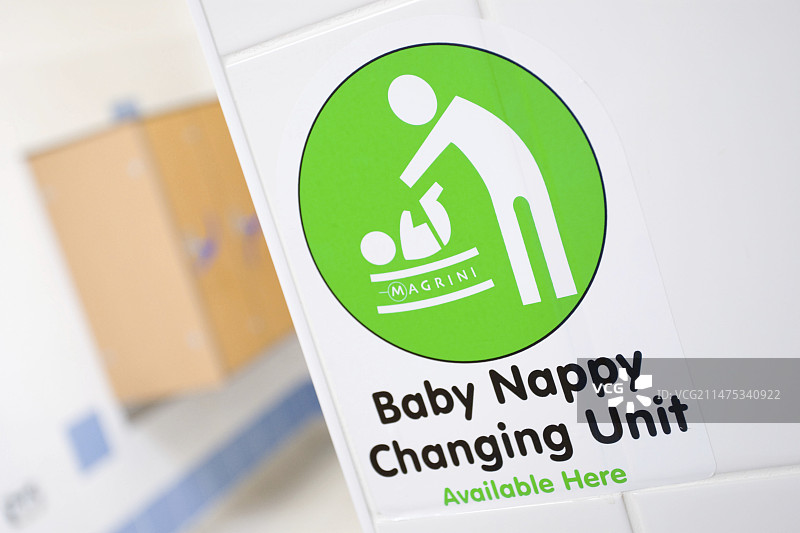 婴儿尿布更换台标志图片素材