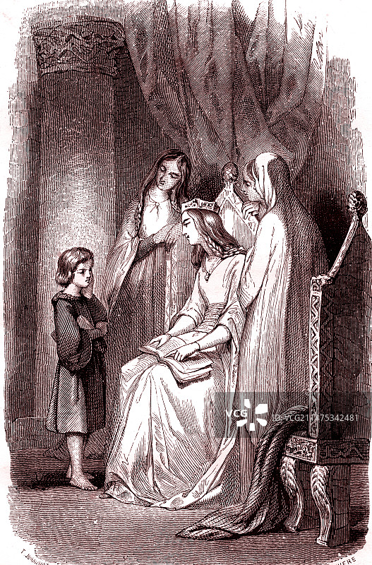 威塞克斯的伊迪丝，英格兰女王，11世纪图片素材