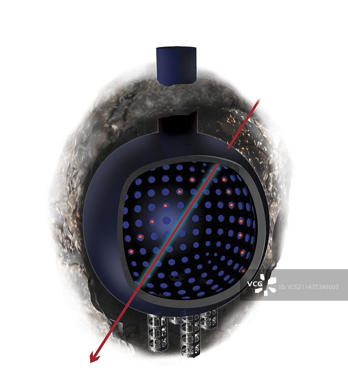 中微子探测器插图图片素材