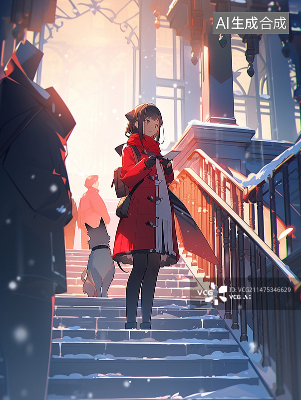 【AI数字艺术】雪地图片素材