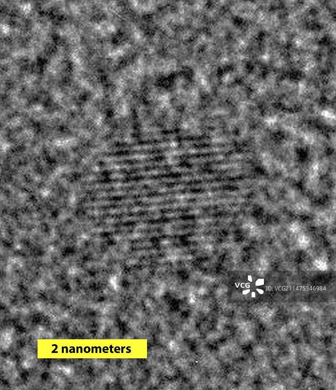 硅纳米粒子，TEM图片素材