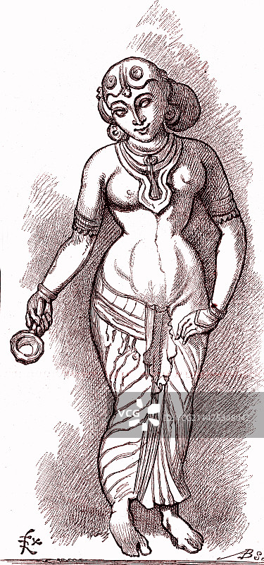 财富女神拉克希米图片素材