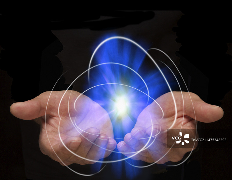 基本粒子研究概念图图片素材