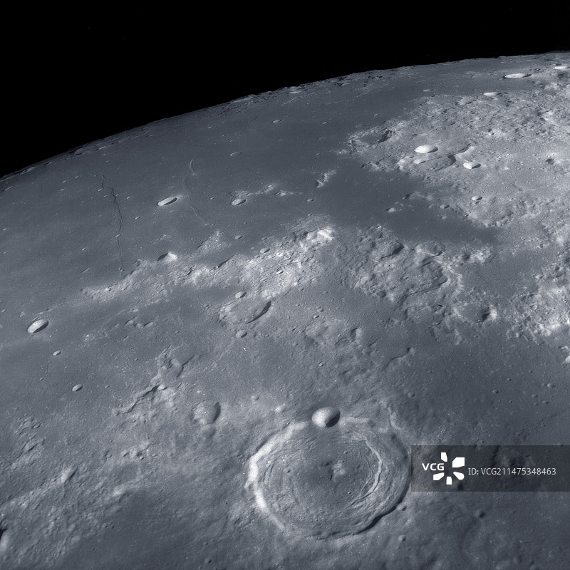 月球景观：阿波罗11号照片图片素材
