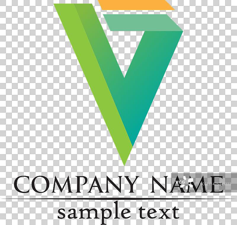 V字母商业Logo符号模板图片素材