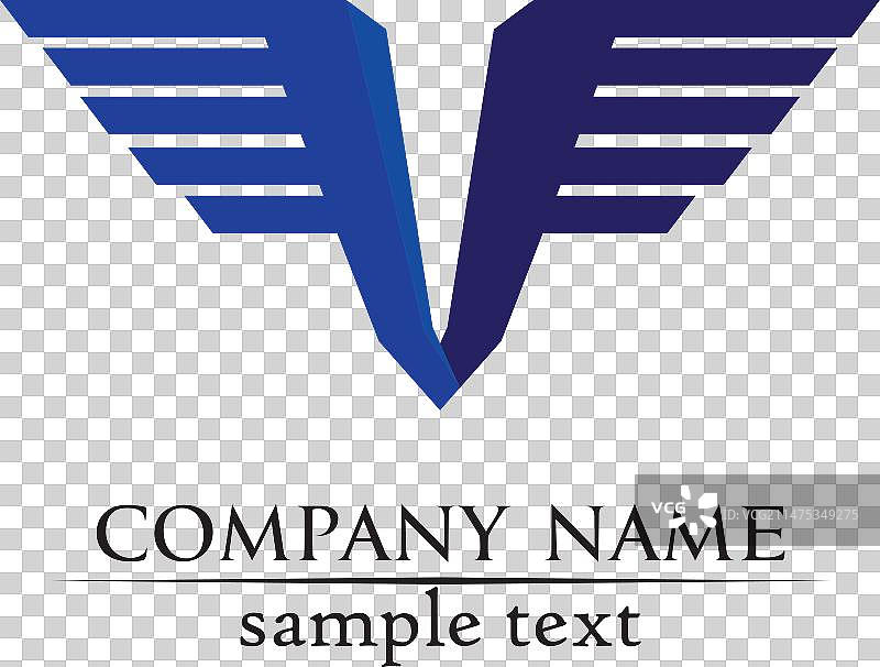 V字母商业Logo符号模板图片素材