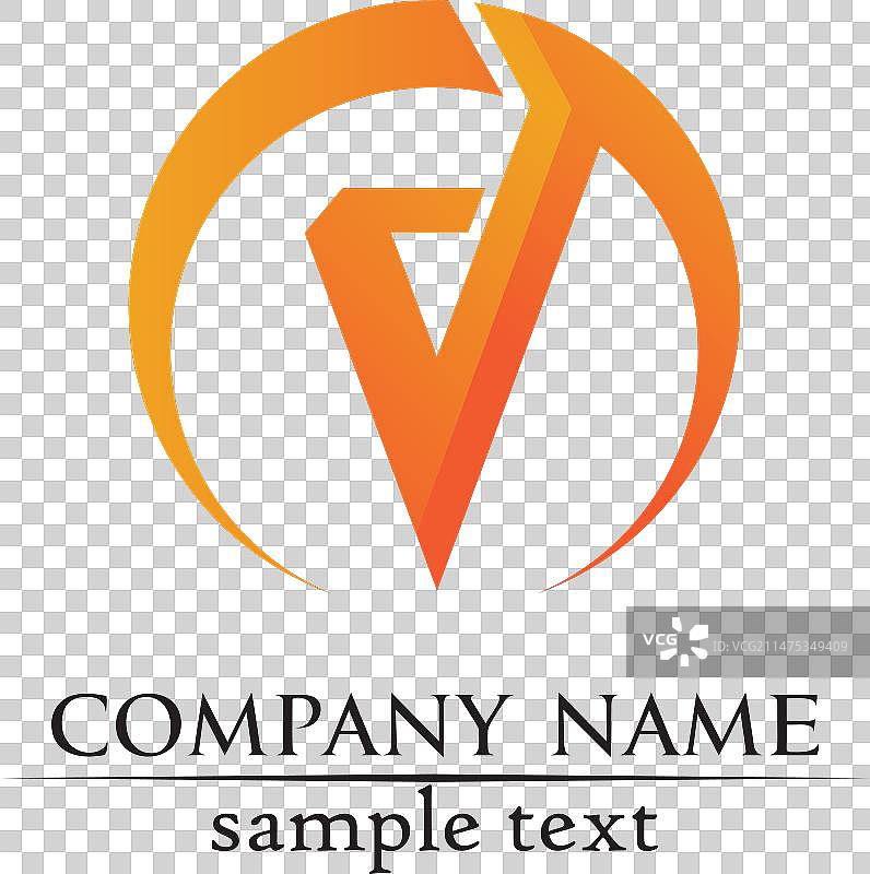 V字母商业Logo符号模板图片素材