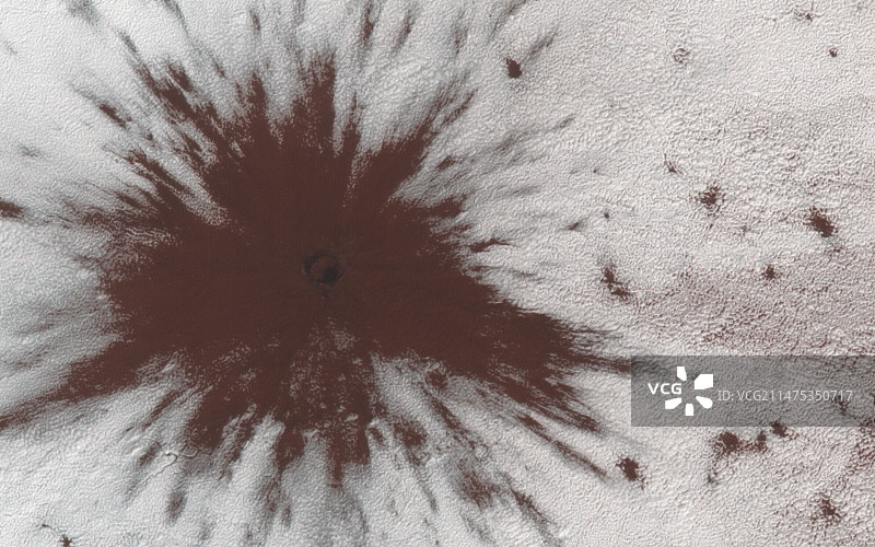 火星上的新撞击坑,MRO图像图片素材