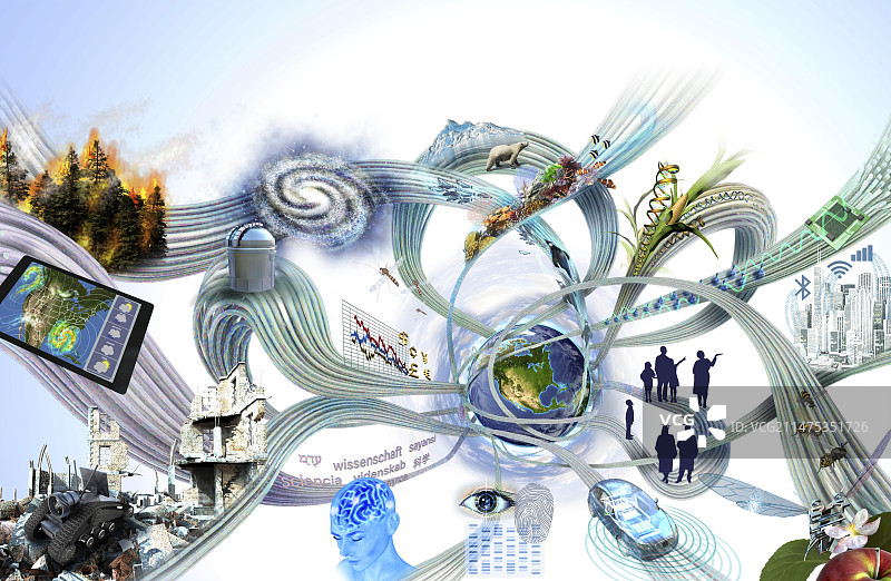 国家科学基金会研究插图图片素材